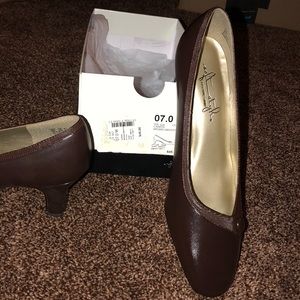 Brown pumps